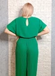 Комбінезон брючний шифоновий Made in Italy зелений M-XL 18-681 - зображення 4