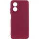 Чохол Silicone Cover Lakshmi Full Camera (A) Oppo A17 Бордовый / Marsala - зображення 1