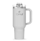 Термокружка с ручкой Cirkul All-Day StrawSip из нержавеющей стали Серая 1183 мл - изображение 1