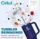Термокружка с ручкой Cirkul All-Day StrawSip из нержавеющей стали Синяя 1183 мл - изображение 4