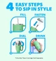 Термокружка с ручкой Cirkul All-Day StrawSip из нержавеющей стали Зеленая 1183 мл - изображение 4