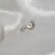 Серебряная подвеска Кулон Цветок с Белой Жемчужиной серебро 925 пробы Родированное 38075р 1.80г - изображение 3