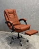 Комп'ютерне крісло офісне Malatec 1655 Світло-коричневий для керівника та персоналу - зображення 2