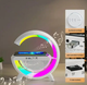 Нічник з бездротовою колонкою та зарядкою для телефону SmartUs 2301YN LED-нічник з функцією бездротової зарядки для смартфонів Qi 256 режимів світла і магнітним кріпленням - зображення 4