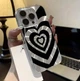Панель Зеброве серце з блискітками для Apple Iphone 14 Pro Silver - изображение 7