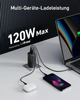 Ładowarka sieciowa Anker 120 W GaN 737 III 2 x USB-C 1 x USB-A Black (A2148312) - obraz 2