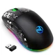 Комплект Клавиатура и беспроводная мышь компьютерная с подсветкой Универсальный набор для ПК Черный - изображение 9