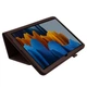 Чехол-книжка Litchi Leather Case для Samsung Galaxy Tab S7 / S8 11.0 (Wake / Sleep) Brown - изображение 3