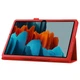 Чехол-книжка Litchi Leather Case для Samsung Galaxy Tab S7 / S8 11.0 (Wake / Sleep) Red - изображение 5