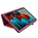 Чехол-книжка Litchi Leather Case для Samsung Galaxy Tab S7 / S8 11.0 (Wake / Sleep) Rose - изображение 4