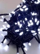 Светодиодная гирлянда Конус 100 LED DL 6м на черном проводе белый SZ-1210-03 - изображение 1