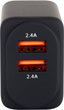 Ładowarka sieciowa Our Pure Planet 2 x USB-A 24 W Black (9360069000481) - obraz 2