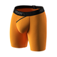 Чоловічі анатомічні боксери з бавовни, Anatomic Long 2.0, Black Series, помаранчевий L BT140-21 - изображение 1