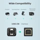 Print Cable UGREEN US135 USB 2.0 AM to BM 1m, Black - изображение 4
