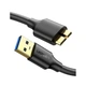 Data-Кабель UGREEN US130 3.0A USB 3.0 2m, Black - изображение 1