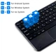 Чехол с Bluetooth - клавиатурой Magnet Flip Cover для Xiaomi Poco Pad 12.1 с RGB-подсветкой black - изображение 7