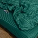 Комплект постельного белья Евро MakSon Elegant Emerald, страйп-сатин, 100% хлопок (017-1200220С) - изображение 3