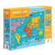 Пазли Dodo магнитні - Мапа світу 145 елементів (200201) (4820198243548) - зображення 1
