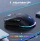 Компьютерна миша Onikuma CW917 (Wired/2,4G) Чорна - изображение 3