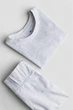 Костюм топ с брюками H&M 1233806-1 134см серый меланж - изображение 2