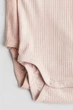 Боді H&M 993598 62см пудровий рубчик - изображение 2