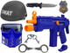 Zestaw policyjny Leantoys Swat Maska + Hełm + Odznaka + Pistolet 36 cm z akcesoriami (5903802454574) - obraz 3