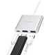 Переходник штекер Type-C 3.1 - гнезда Type C 3.1 + HDMI + USB 3.0 HB14 - изображение 3