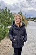 Подростковая зимняя куртка для девочки 158 размер черная 127179 - изображение 1