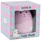 Копилка Kite "Розовый котенок" 13х13х15 см пластиковая (K23-498-2) - изображение 2