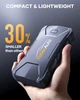 Пусковий пристрій YABER AUTO 3000A Peak 12800mAh Бустер для авто з функцією Power Bank + ліхтар - изображение 5