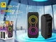 Колонка музична портативна Bluetooth 4" BT-2425 6696 40 Вт з мікрофоном чорний - зображення 4