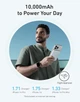 Магнитный повербанк Anker Ultra-Slim 10,000mA MagGo Qi2 15W с ультрабыстрой зарядкой MagSafe - Green - изображение 5