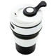 Термокружка складная силиконовая Collapsible black 350ml - изображение 3