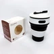 Термокружка складная силиконовая Collapsible black 350ml - изображение 9