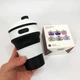 Термокружка складная силиконовая Collapsible black 350ml - изображение 10