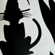 Наклейки на хэллоуин Ведьма с метлой черный кот летучие мыши Happy Pocket декор стен окон 405х970 мм матовая - изображение 8