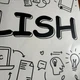 Вінілова наклейка на стіну English 154х97см декор для школи англійська у класі Happy Pocket Чорний матовий (HP-087M-070M) - зображення 10