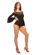 Купальник для танців з рукавом Dolls Black розмір XL колір Чорний (00213-bk-xl) - изображение 3