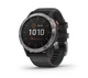 Смарт-часы GARMIN Fenix 6 Solar Silver with black band (010-02410-00) - изображение 1
