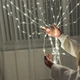 Светодиодная гирлянда штора-занавес Дождь 3x3 м 240 LED теплый белый - изображение 2