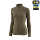 Тактична флісова кофта M-Tac Nord Fleece Polartec Lady, розмір S, колір Dark Olive - изображение 1