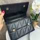Стильная женская мини сумка клатч на плечо YSL, сумочка с цепочкой Черный с золотом - зображення 7