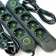 Подовжувач мережевий переноска 4 метри на 4 розетки + 3USB UA Power F04U Чорний - зображення 6