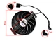 Вентилятор кулер FirstD для видеокарты ASUS TUF (orgnl) RTX 4070 Ti S 4090 7-pin FD10015M12D (CF1015U12D T129215SU T129215BU) (№515.03) - изображение 3