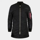 Бомбер мужской Alpha Industries MA-1 Long MJM47503C1 S Черный - изображение 1