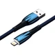 Кабель Baseus Glimmer Series Fast Charging Data Cable USB to iP 2.4A 2m Blue (CADH000303) - изображение 6