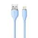 Кабель Baseus Jelly Liquid Silica Gel Fast Charging Data Cable USB to iP 2.4A 2m Blue (CAGD000103) - изображение 5