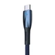 Кабель Baseus Glimmer Series Fast Charging Data Cable USB to Type-C 100W 2m Blue (CADH000503) - изображение 4