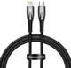 Кабель Baseus Glimmer Series Fast Charging Data Cable Type-C to iP 20W 1m Black (CADH000001) - изображение 1