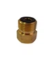 Перехідник для газового балона 3/8 внутрішня ліва різьба 1/2 зовнішня ліва різьба - зображення 1
